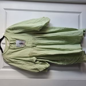 Daughters of India Kyra mini dress mint gauze small NWT